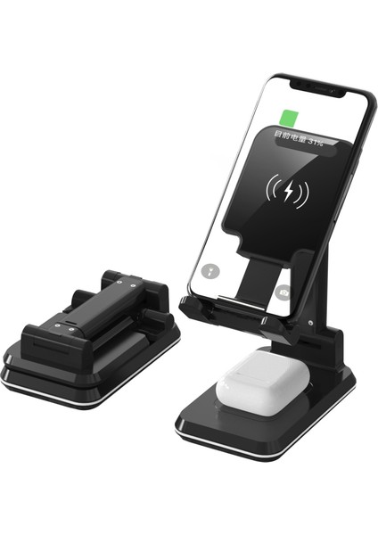 Taşınabilir Katlanır Stand Wiress Charger, Stil: Çift Şarj (Yurt Dışından) fiyatları