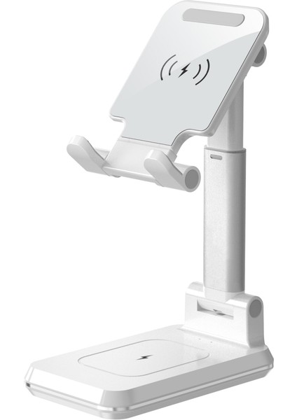 Taşınabilir Katlanır Stand Wiress Charger, Stil: Çift Şarj (Yurt Dışından) indirimleri