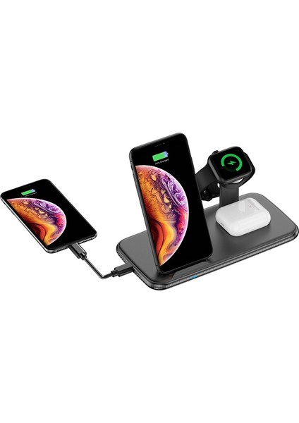 4'ü 1 Hızlı Wireses Şarj Cihazı (Yurt Dışından)