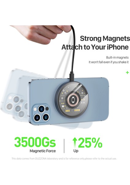 W13 Magsafe Manyetik Kablosuz Şarj - Çok Renkli (Yurt Dışından) indirimleri