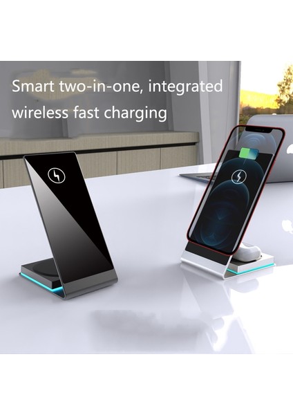 Y21 2 In 1 Manyetik Telefon Kablosuz Şarj Cihazı - Gümüş (Yurt Dışından) fiyatları