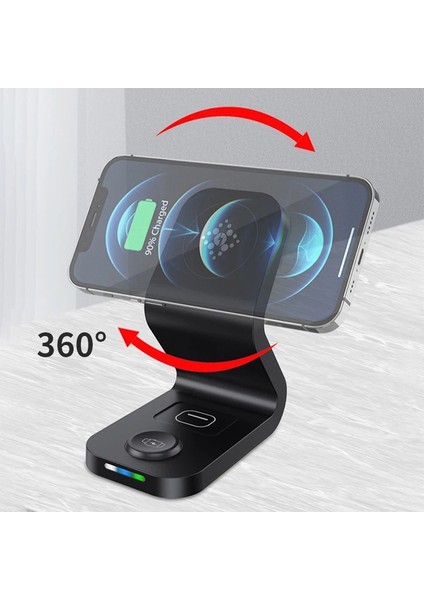 B-13 15W Maks 3, 1 Manyetik Wiress Charger (Yurt Dışından) fırsatları