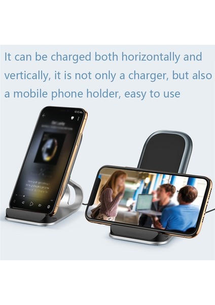 Çift Bobin Dikey Wiress Charger, Spec: Mcu (Gümüş) (Yurt Dışından) fırsatları