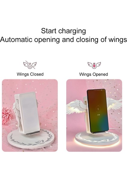 10W Dikey Ang Kanatları Aydınlatma Tabanı ile Wiress Charger (Yurt Dışından) fırsatları