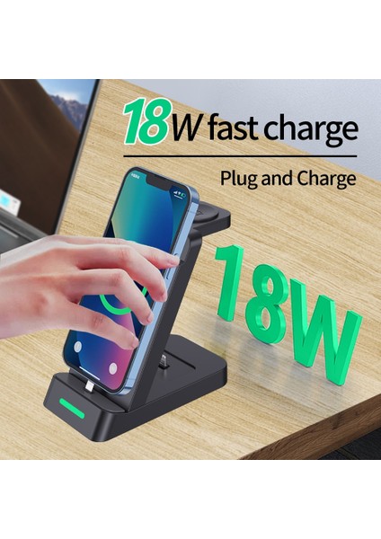 B20 18W 3'ü 1 Wiress Şarj Istasyonu Dock (Yurt Dışından) modelleri