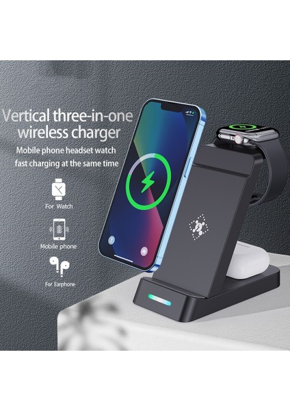 B20A 15W Qi Kablosuz Şarj Stand - Beyaz (Yurt Dışından) fiyatları