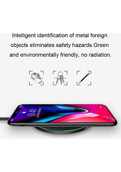 Gy-68 Ultra Yetenekli Alüminyum Alaşım Kablosuz Şarj Ped - Siyah / Kırmızı (Yurt Dışından) fırsatları