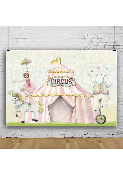 GZPLZ-150 x 100CM Sirk Teması Parti Fotoğrafçılığı Arka Plan Bezi (Yurt Dışından)