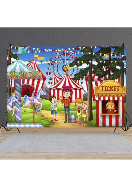 GZPLZ-150 x 100CM Sirk Fotoğrafçılığı Arka Plan Bezi MDA08214 (Yurt Dışından)