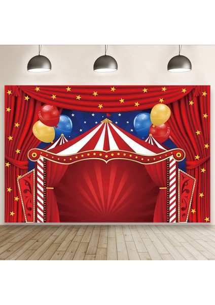 GZPLZ-150 x 100CM Sirk Teması Parti Fotoğrafçılığı Arka Plan Bezi (Yurt Dışından)