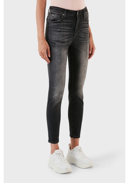 J24 Pamuklu Super Skinny Fit Jeans Bayan Kot Pantolon 6RYJ24 Y12BZ 0204