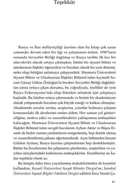 Rus Milliyetçiliği - Idil Tunçer Kılavuz fırsatları