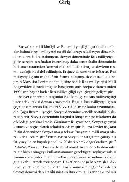 Rus Milliyetçiliği - Idil Tunçer Kılavuz