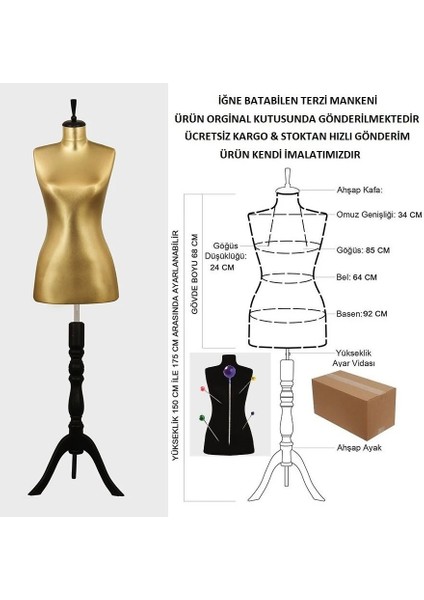 36 Beden Iğne Batabilen Terzi Mankeni fiyatları