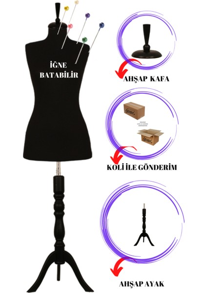 38 Beden Iğne Batabilen Terzi Mankeni