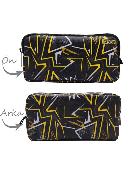 Kalem Kutusu Siyah Kamuflaj Kalemkutu Vegan Deri Iki Bölmeli Kalemlik fiyatları