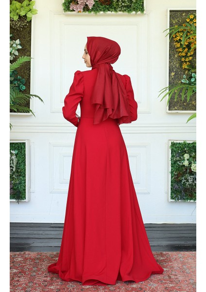 Abiye Tulum R081 Bordo modelleri