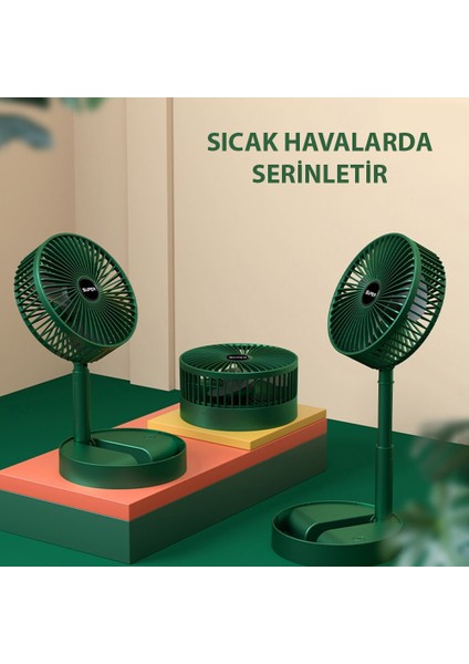 TF01 Şarjlı Telefon Standlı Vantilatör