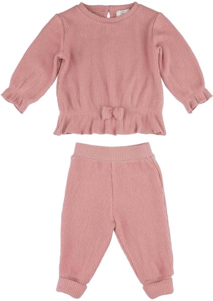 Kız Bebek Fırfır Detaylı Takım