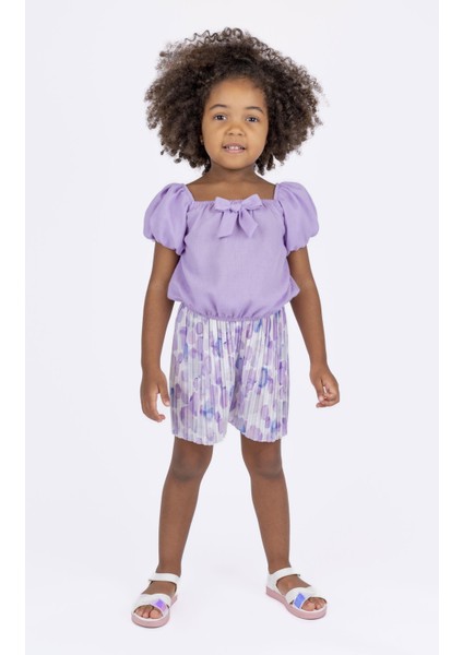 Kız Çocuk Pilili Şort BB23YK12090