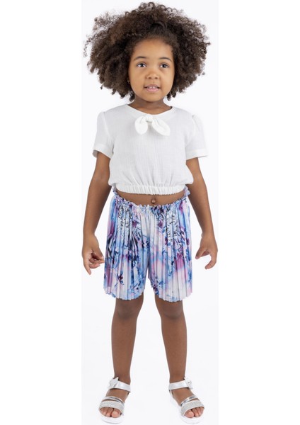 Kız Çocuk Pilili Şort BB23YK12090 modelleri