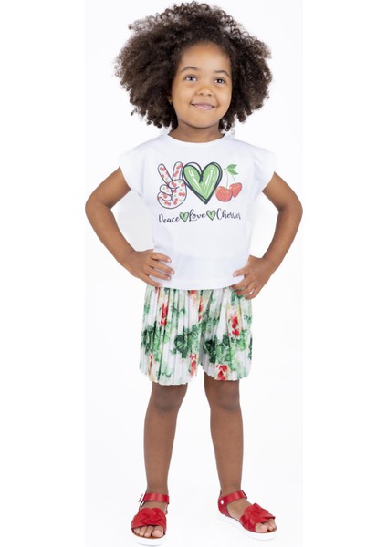 Kız Çocuk Pilili Şort BB23YK12090 indirimleri