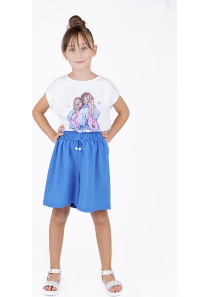 Kız Çocuk Beli Lastikli Şort BK23YK14096 indirimleri