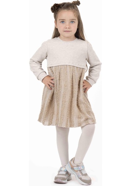 Kız Çocuk Dokulu Elbise