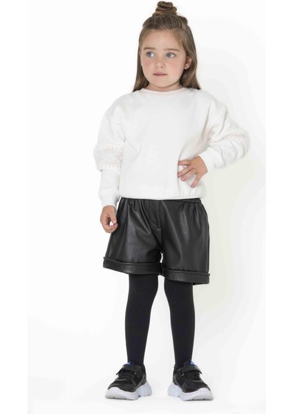 Kız Çocuk Beli Lastikli Şort BB22KK12010