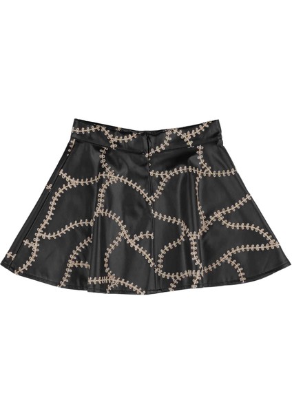 Kız Çocuk Deri Işlemeli Etek Bb22kk12054 modelleri