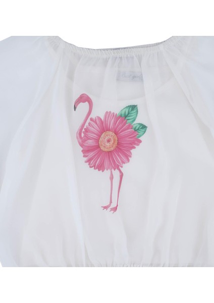 Kız Çocuk Yarım Kollu Baskılı Bluz Takım fırsatları