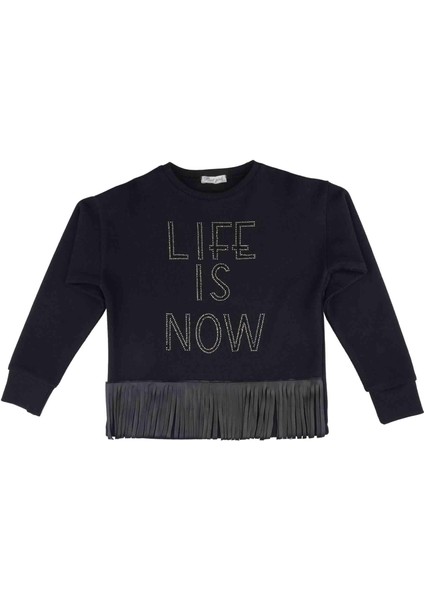 Kız Çocuk Taş Baskılı Sweatshırt fiyatları