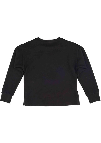 Kız Çocuk Taş Baskılı Sweatshırt modelleri