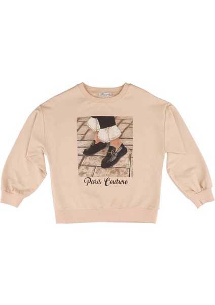 Kız Çocuk Baskılı Sweatshırt BK22KK14050 fiyatları