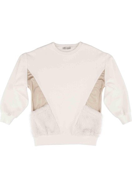 Kız Çocuk Peluş Cepli Sweatshırt fiyatları