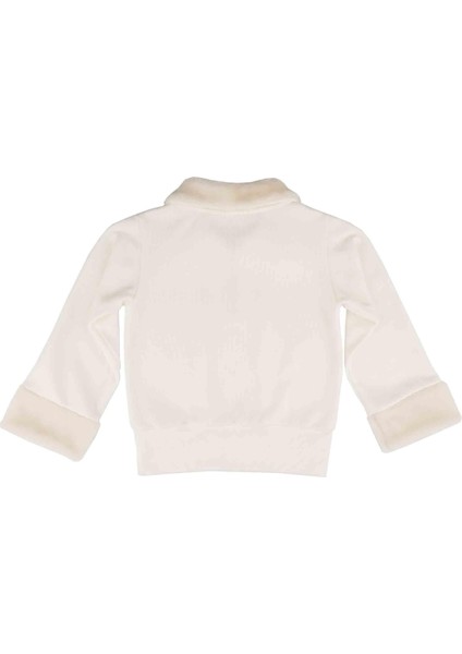 Kız Çocuk Önden Fermuarlı Yakası Peluş Detaylı Sweatshırt modelleri