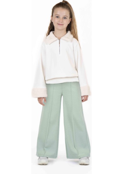 Kız Çocuk Peluş Detaylı Sweatshırt