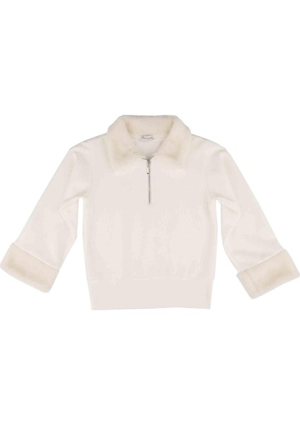 Kız Çocuk Peluş Detaylı Sweatshırt fiyatları