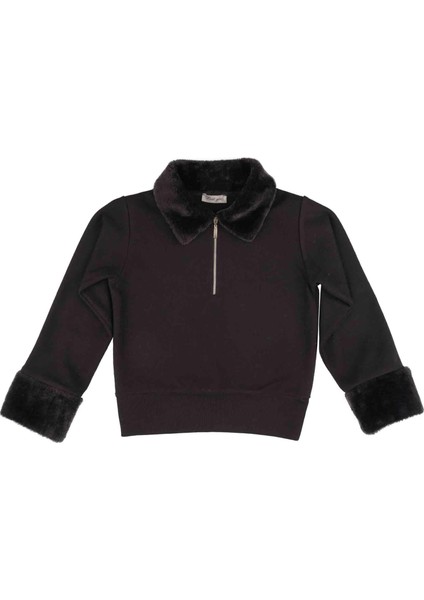 Kız Çocuk Peluş Detaylı Sweatshırt indirimleri