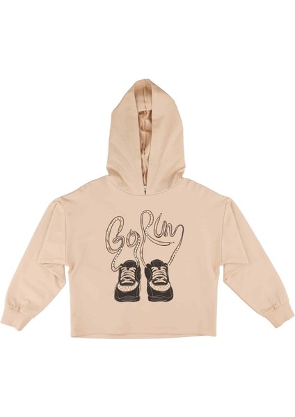 Kız Çocuk Baskılı Kapüşonlu Sweatshırt fiyatları
