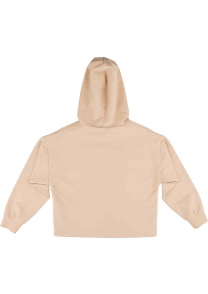 Kız Çocuk Baskılı Kapüşonlu Sweatshırt modelleri