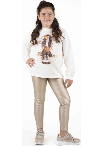 Kız Çocuk Baskılı Sweatshırt BK22KK14009
