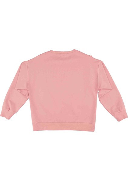 Kız Çocuk Baskılı Püskül Detaylı Sweatshırt modelleri