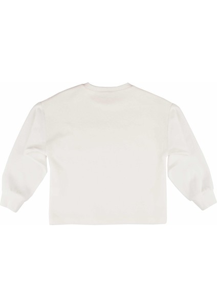 Kız Çocuk Dantel Işlemeli Sweatshırt modelleri