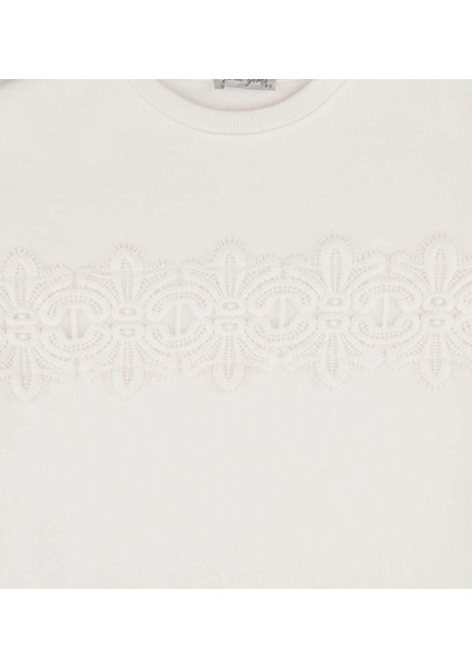 Kız Çocuk Dantel Işlemeli Sweatshırt fırsatları