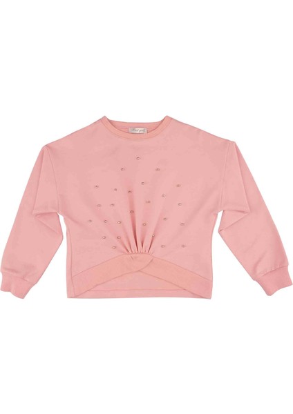 Kız Çocuk Asimetrik Lastikli Sweatshırt fiyatları