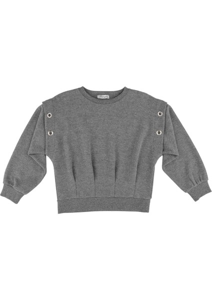 Kız Çocuk Kuşgözü Detaylı Sweatshırt fiyatları