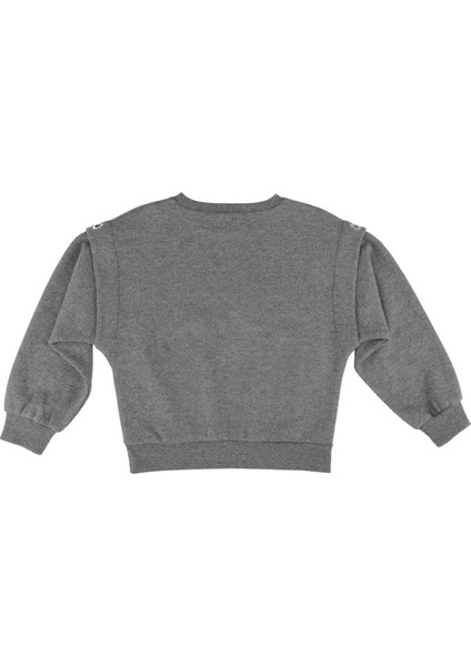 Kız Çocuk Kuşgözü Detaylı Sweatshırt modelleri