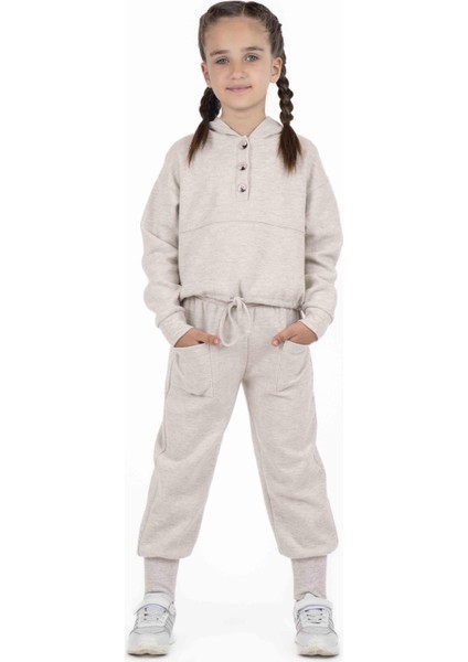 Kız Çocuk Önü Düğmeli Sweatshırt fırsatları