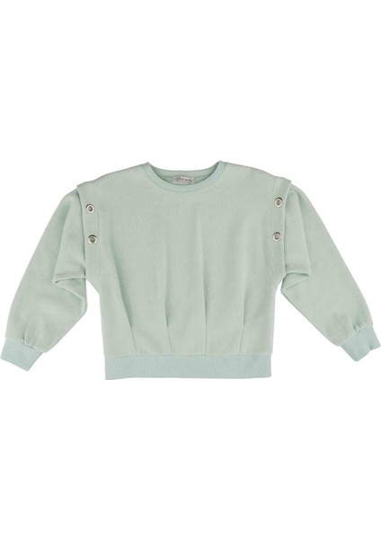 Kız Çocuk Kuşgözü Detaylı Sweatshırt indirimleri